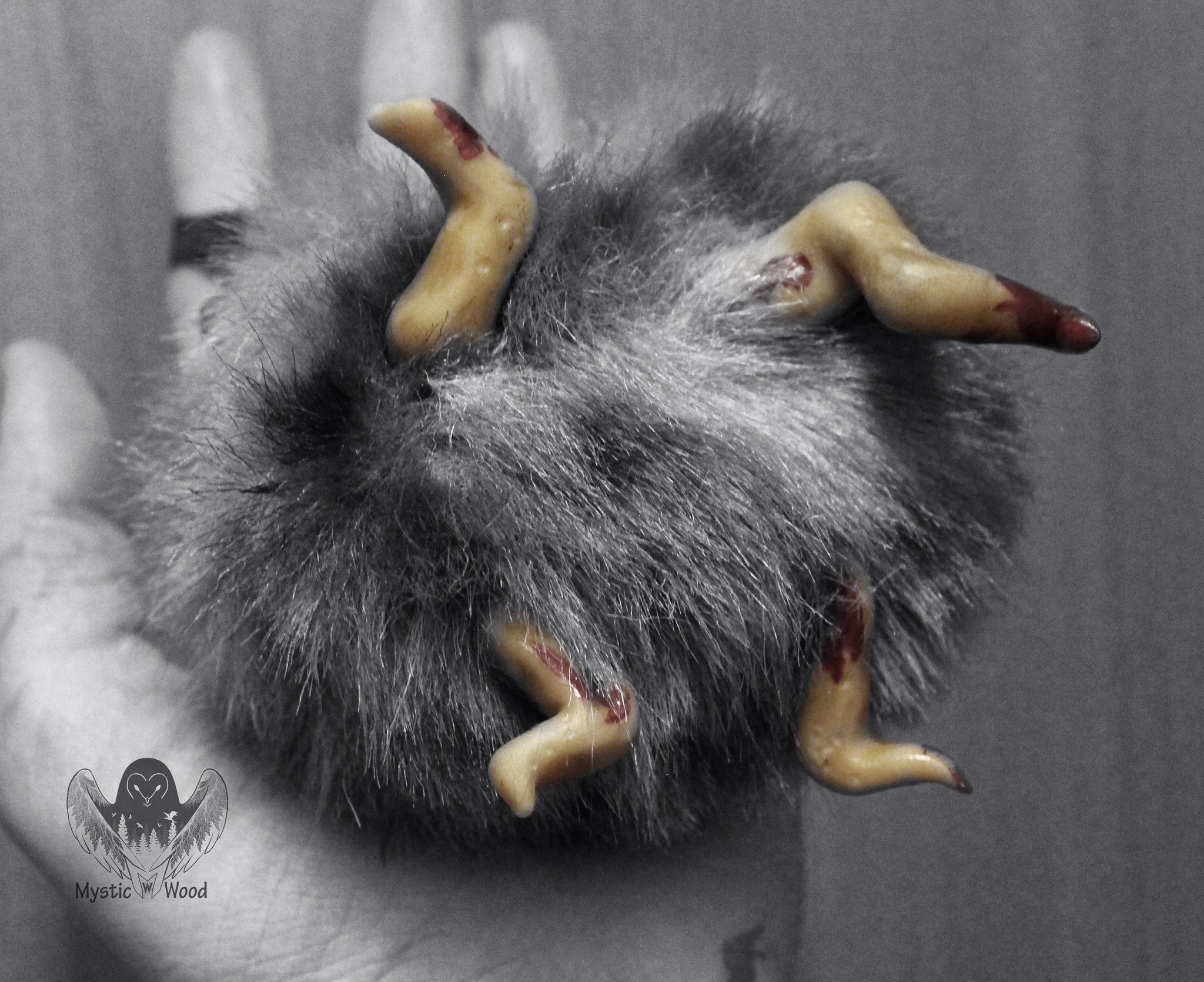 The little gray top will come... - My, Polymer clay, With your own hands, Needlework without process, Handmade, Resident evil, Wolf, Horror, Longpost