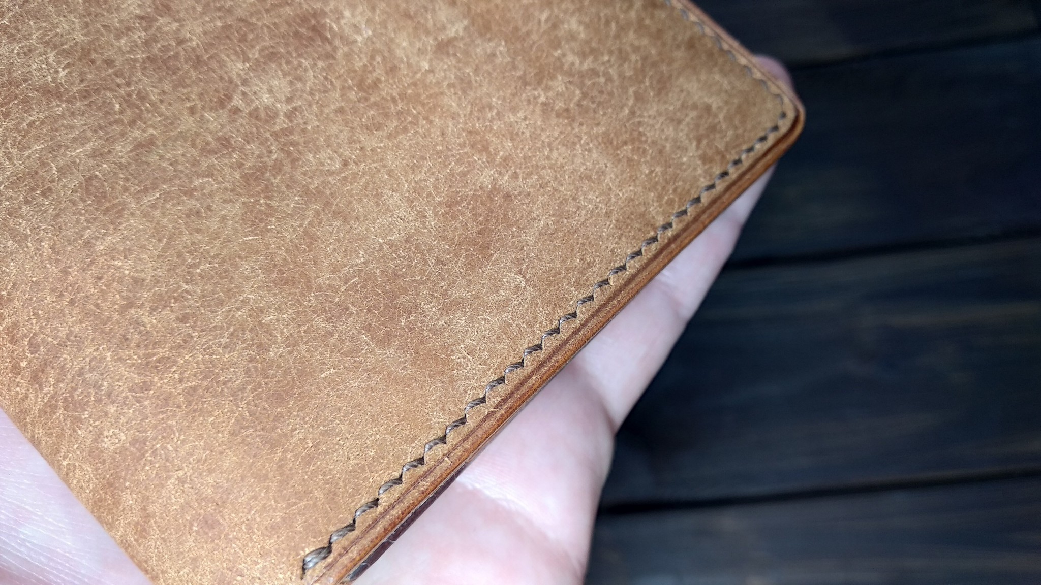Dockholder or just a cover for a passport - My, Natural leather, , Dockholder, Longpost, Leather products, Leather craft, Cover
