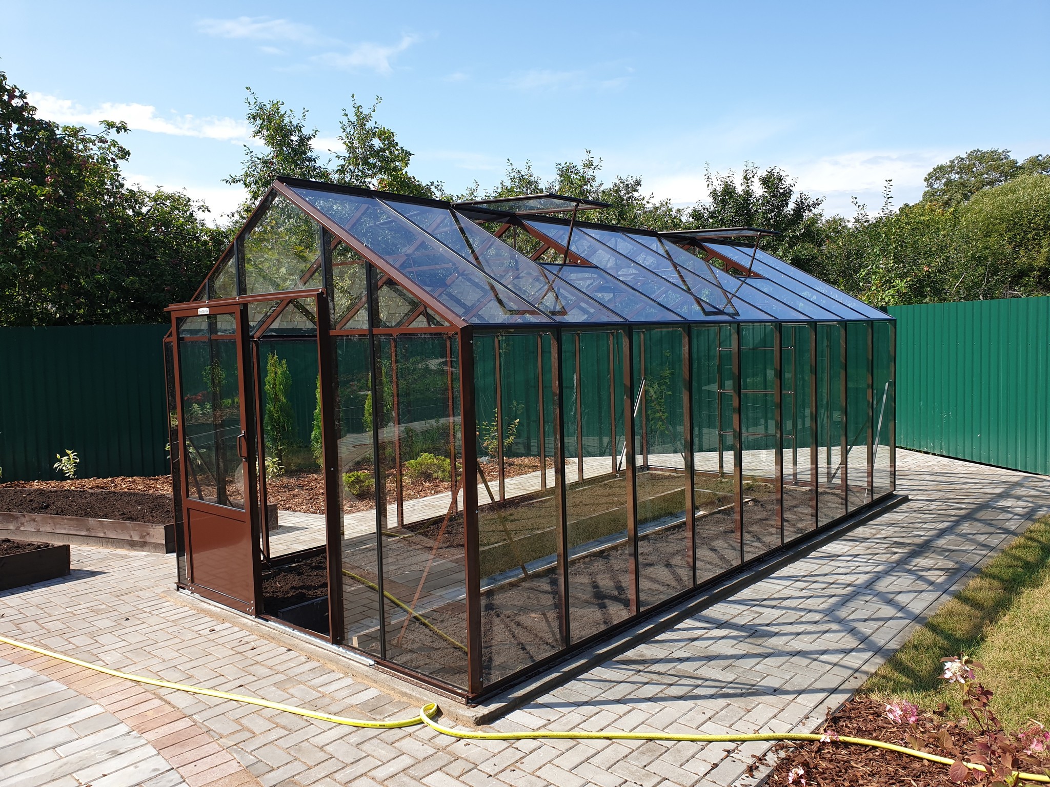 Greenhouse for the soul - Greenhouse, Landscape design, Paving stones, Building, Saint Petersburg, Video, Longpost