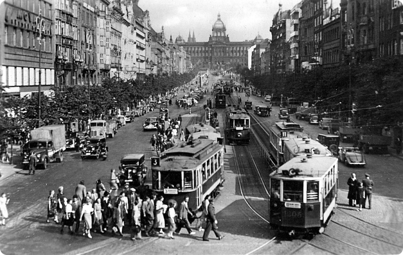 Wenceslas Square at different times - My, Prague, Czech, Europe, Historical photo, It Was-It Was, Longpost
