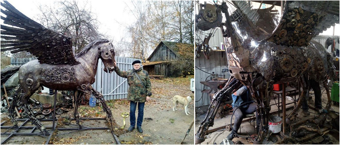 Белорусский кузнец создаёт фантастические скульптуры - Республика Беларусь, Кузнец, Творчество, Скульптура, Металл, Минск, Хобби, Длиннопост