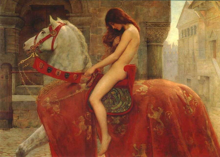 Lady Godiva - NSFW, My, Story, Love, Painting, Middle Ages, Longpost, Lady Godiva