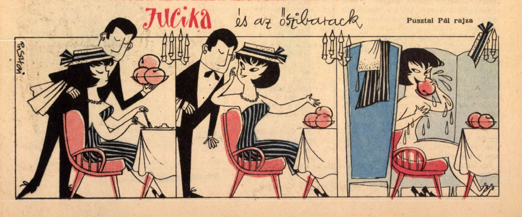 “Jucika” - the social block had its own 4 koma, with everyday problems and eti! (Part No. 9) - Comics, Retro, Hungary, Without words, 60th, Longpost, Jucika