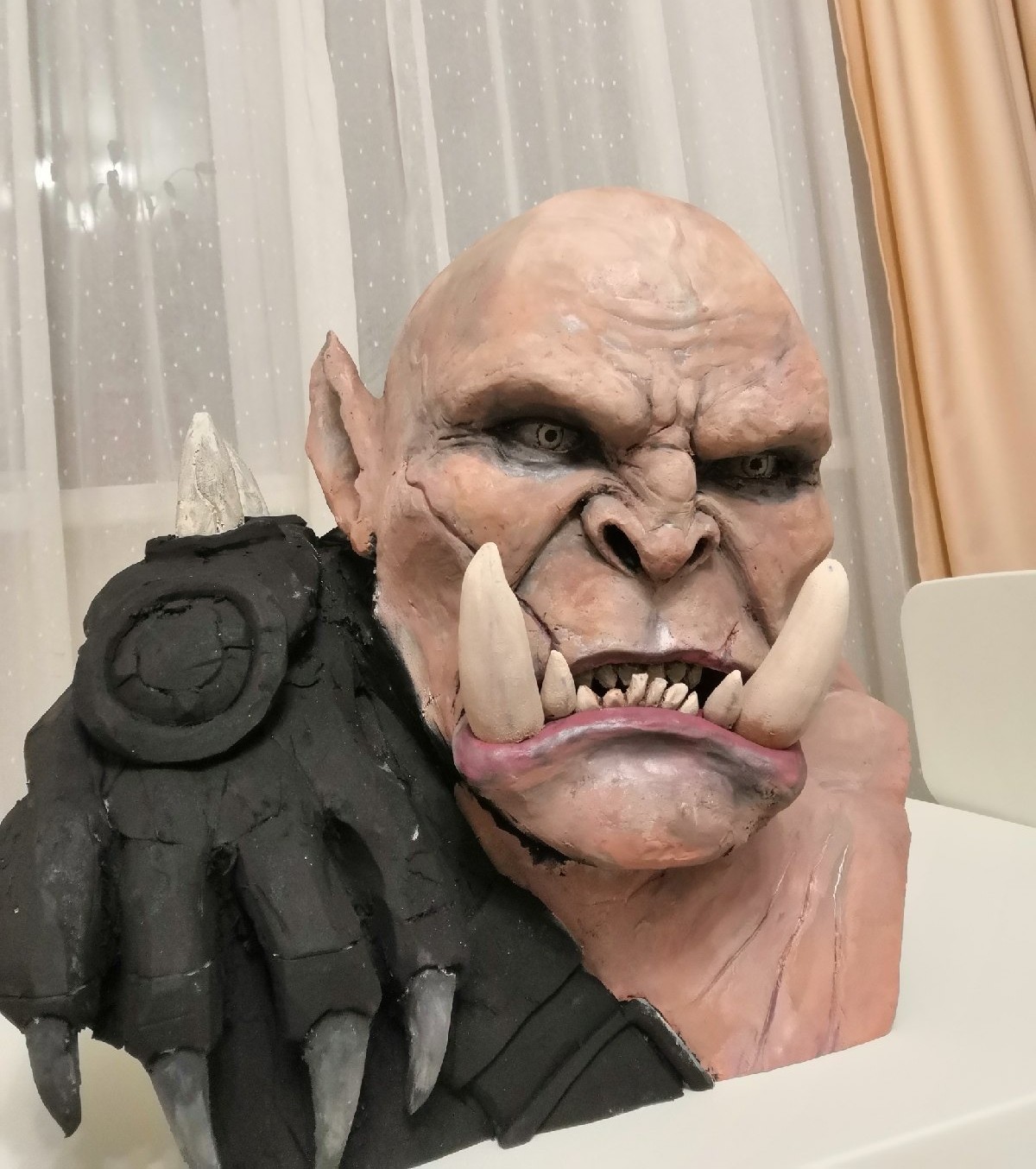 Horde made of insulation - Warcraft, Orcs, Penoplex, Bust, Longpost