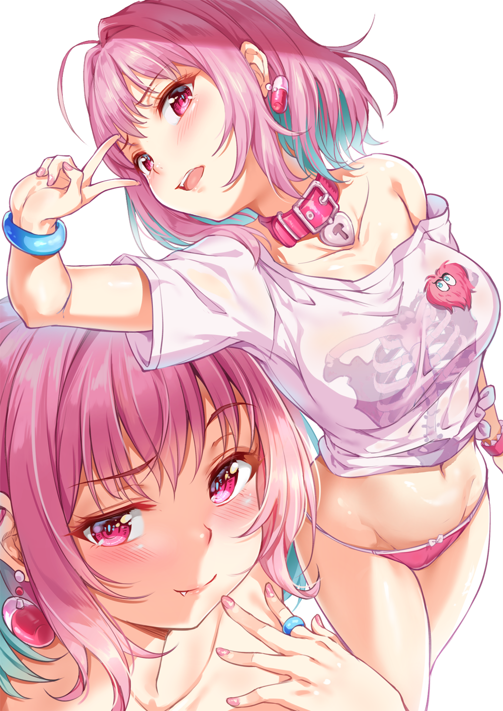 Yumemi - NSFW, Yumemi Riamu, Anime art, Anime, Idolmaster Cinderella Girls, The idolmaster, Longpost, Pantsu