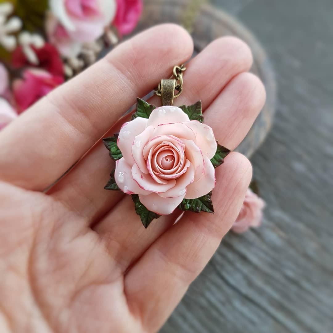 Roses made of polymer clay - My, Polymer clay, Needlework without process, Creation, Flowers, Longpost