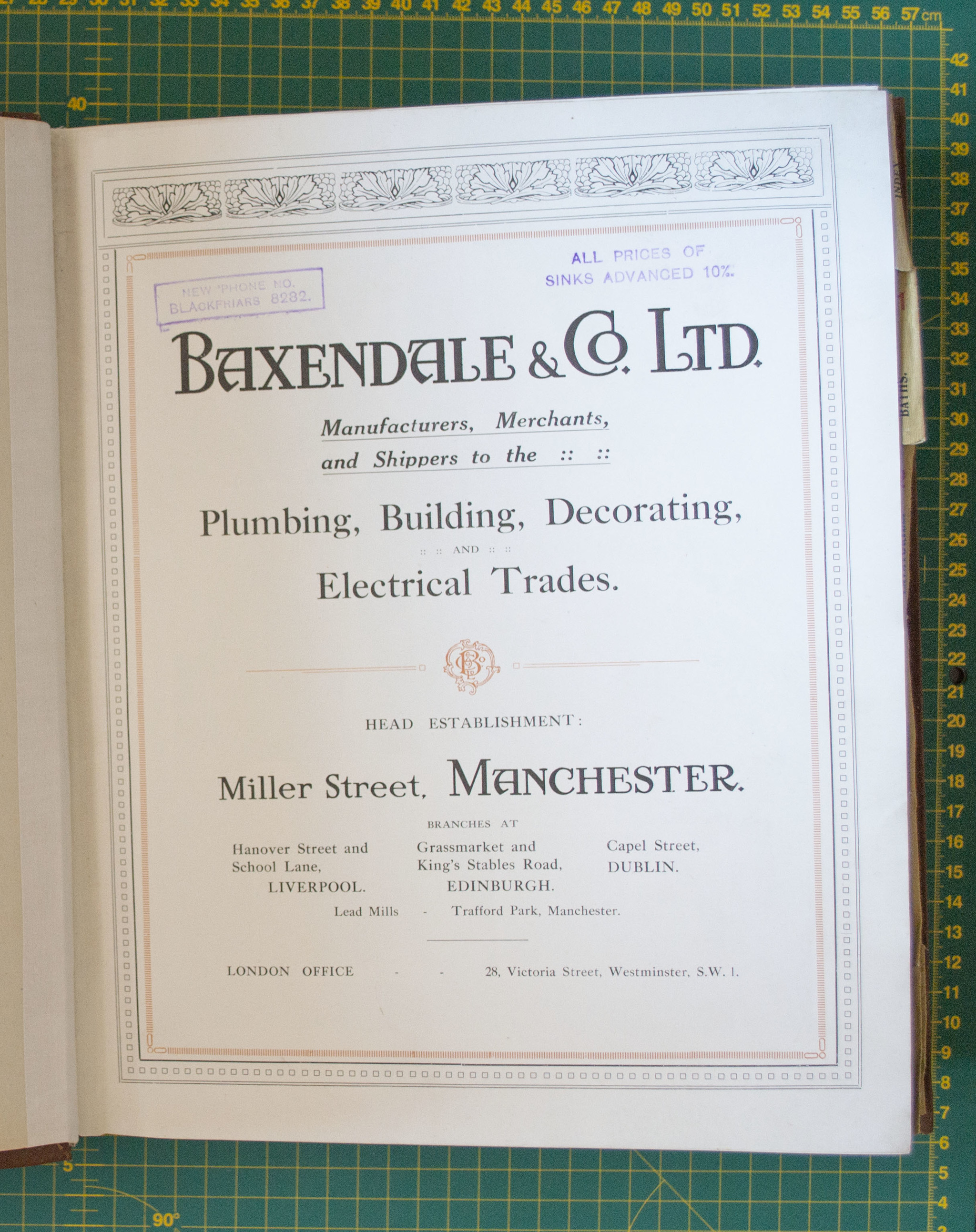 Catalog of English plumbing and more from the 1920s. weighing 3.6 kg! Baxendale and Co. Ltd.” No. 3291 - My, Longpost, Books, Catalog, Antiques, Plumbing