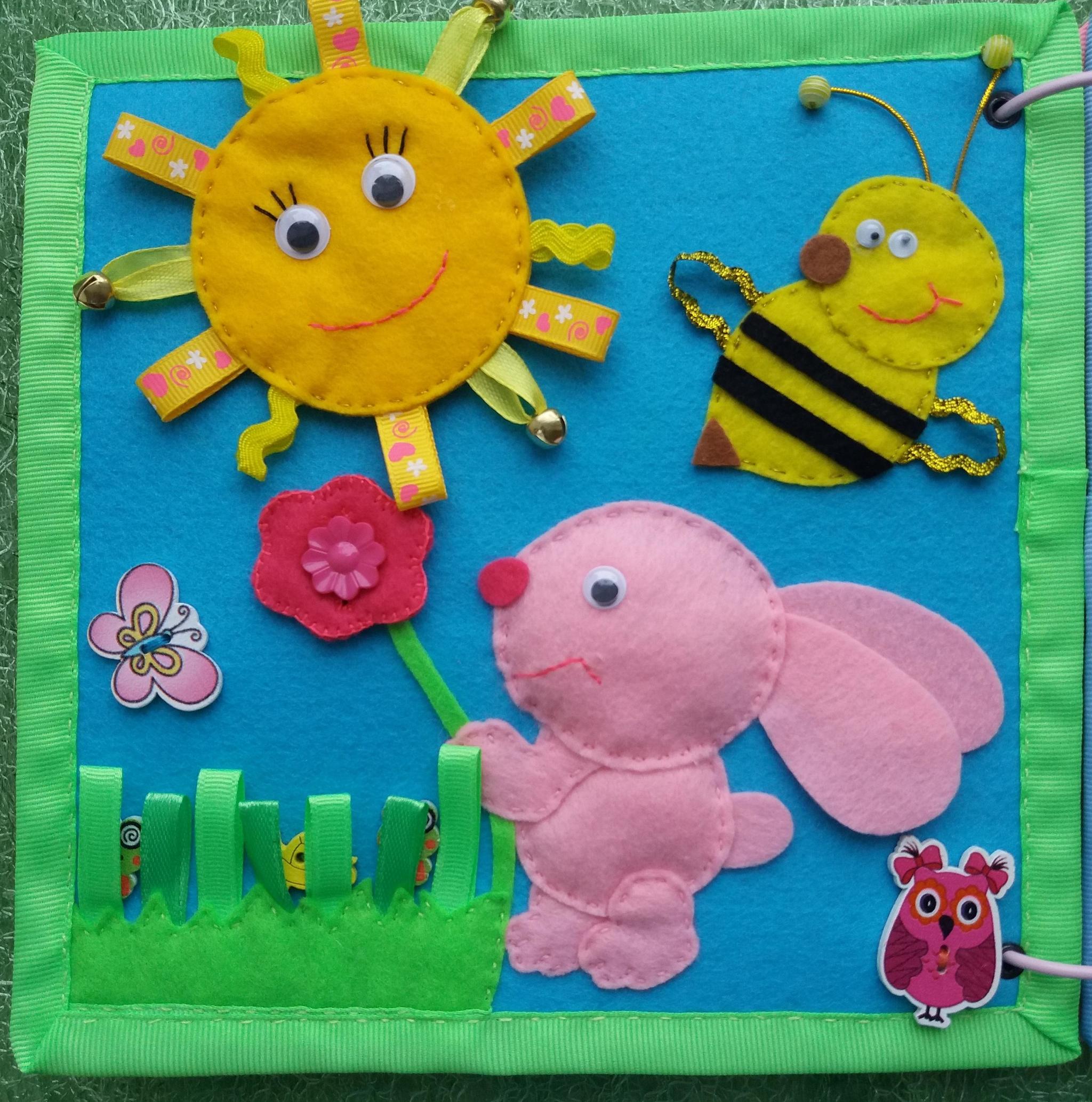 Felt book - My, Developing, Handmade, Children, With love, Fine motor skills, Longpost, Needlework without process