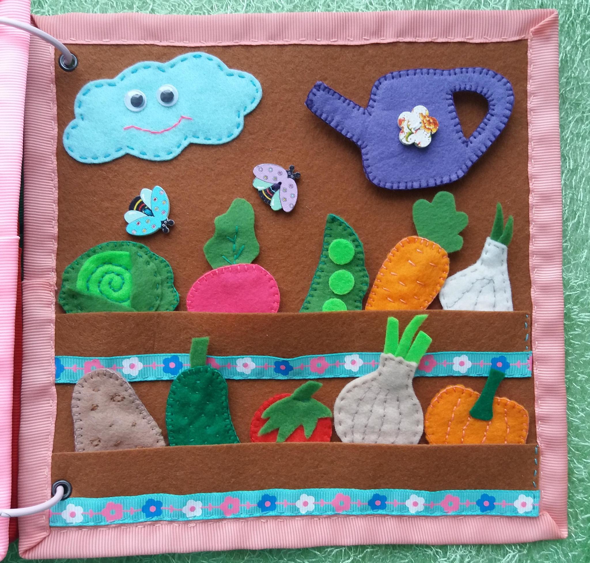 Felt book - My, Developing, Handmade, Children, With love, Fine motor skills, Longpost, Needlework without process