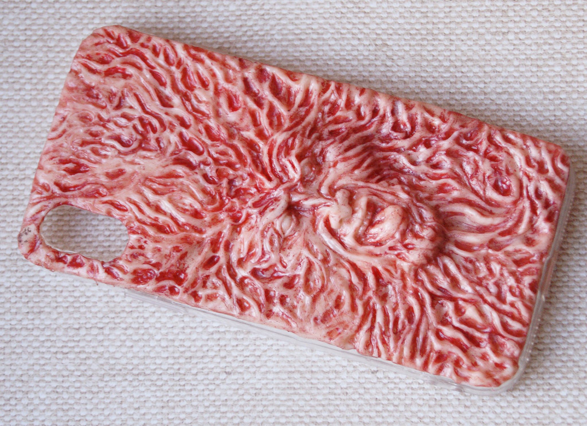 Freddy phone case - My, Polymer clay, Handmade, Case for phone, Freddy Krueger, Decor, Horror, Bloody, Longpost