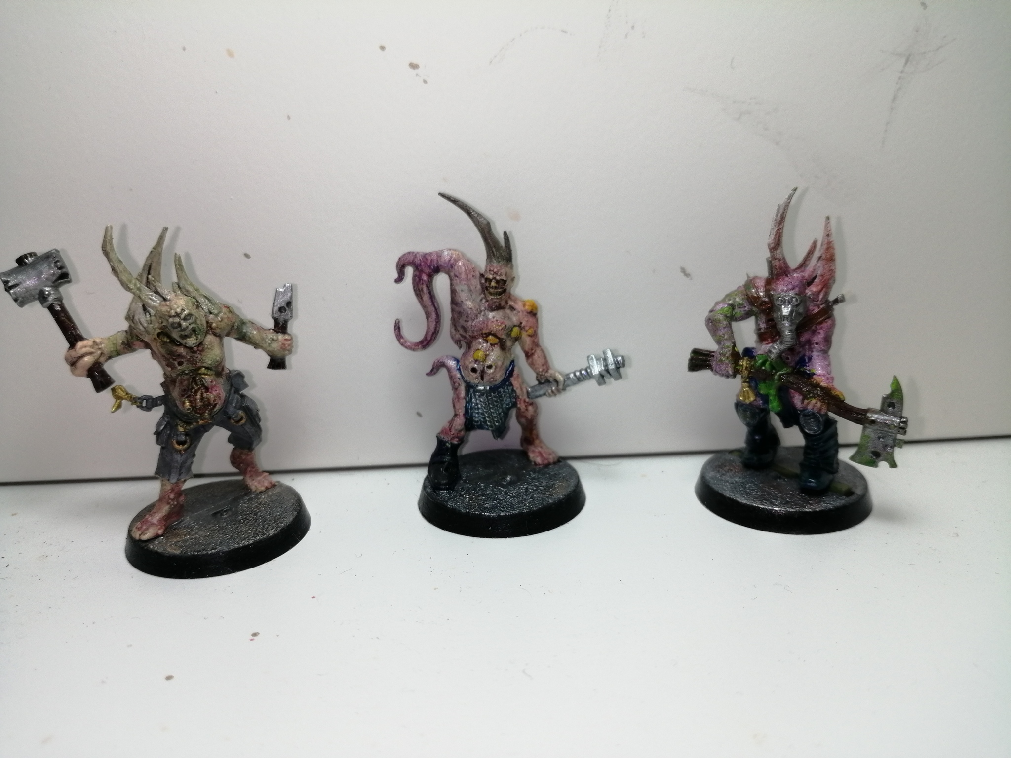 Correct my painting mistakes! Poxwalkers warhammer - My, Warhammer 40k, Warhammer, Death guard, Painting miniatures, Longpost