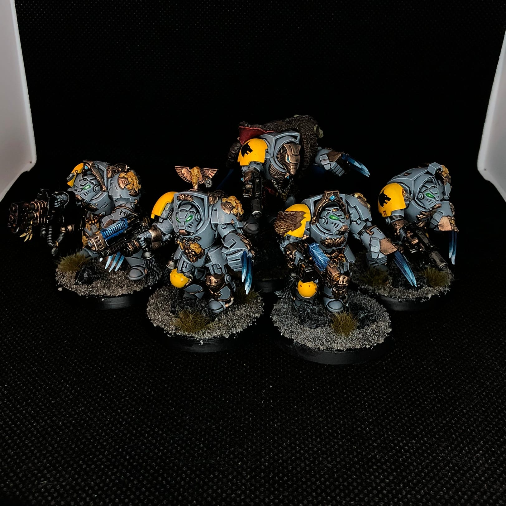 A little Wolf Guard for your feed - My, Wh miniatures, Warhammer 40k, Space wolves, Miniature, Wh painting, Longpost