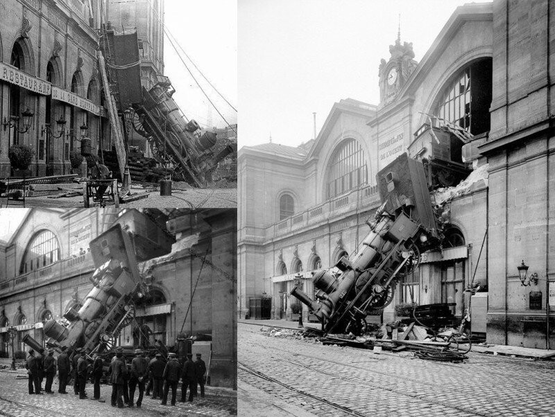 Has everyone seen the famous photo with a passenger train? What really happened? - Longpost, Crash, Railway, France, Paris, A train, Crash