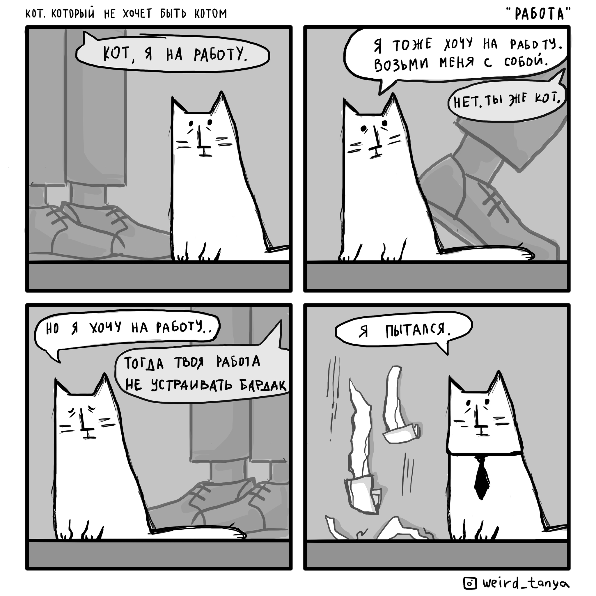 The cat who doesn't want to be a cat #2 - My, Comics, Author's comic, cat, Humor, Web comic, Weird_Tanya comics