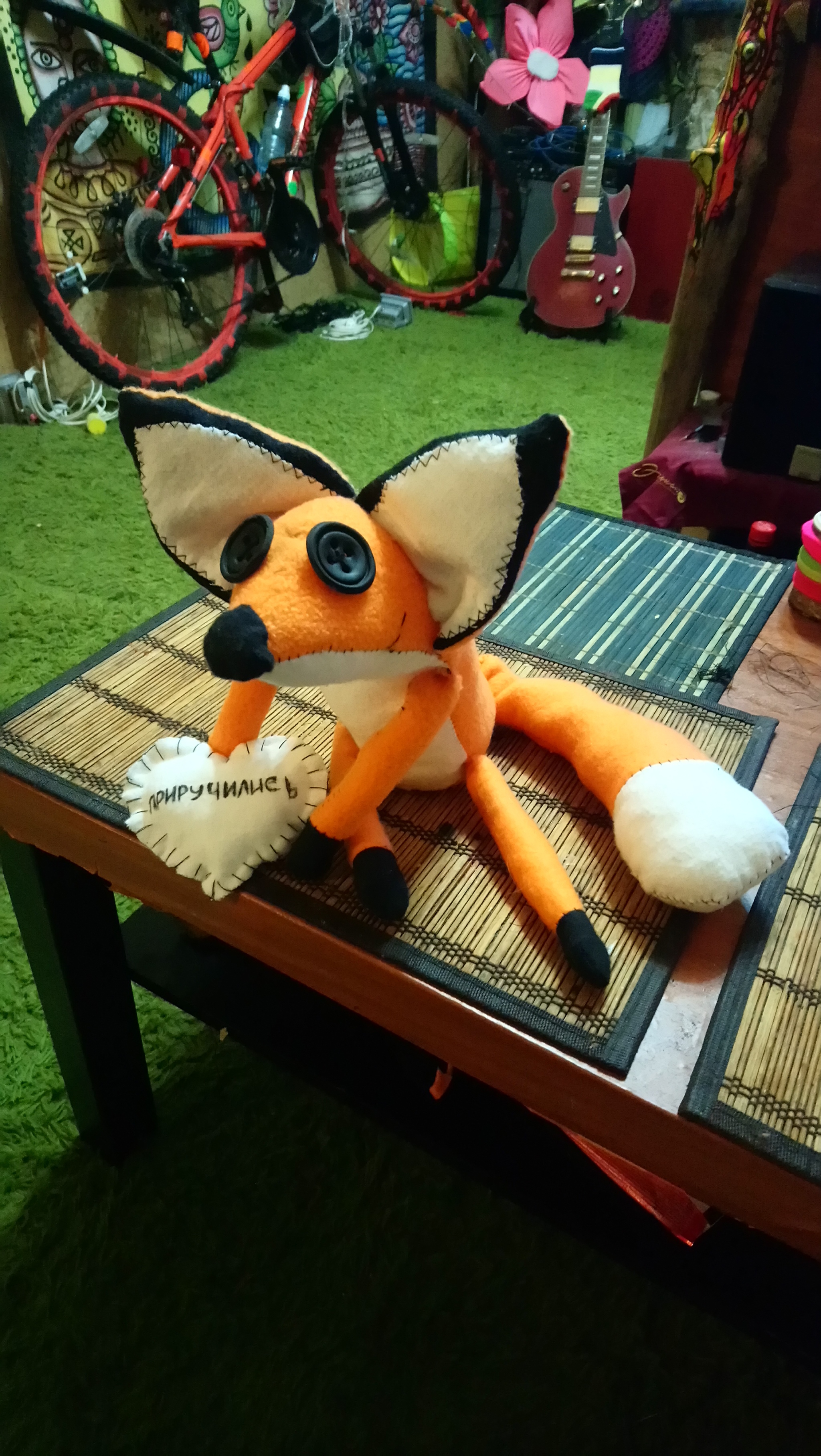 Fox from the cartoon The Little Prince - My, Needlework without process, Soft toy, Fox, Little Prince, Sewing, Friday, Homemade, Longpost