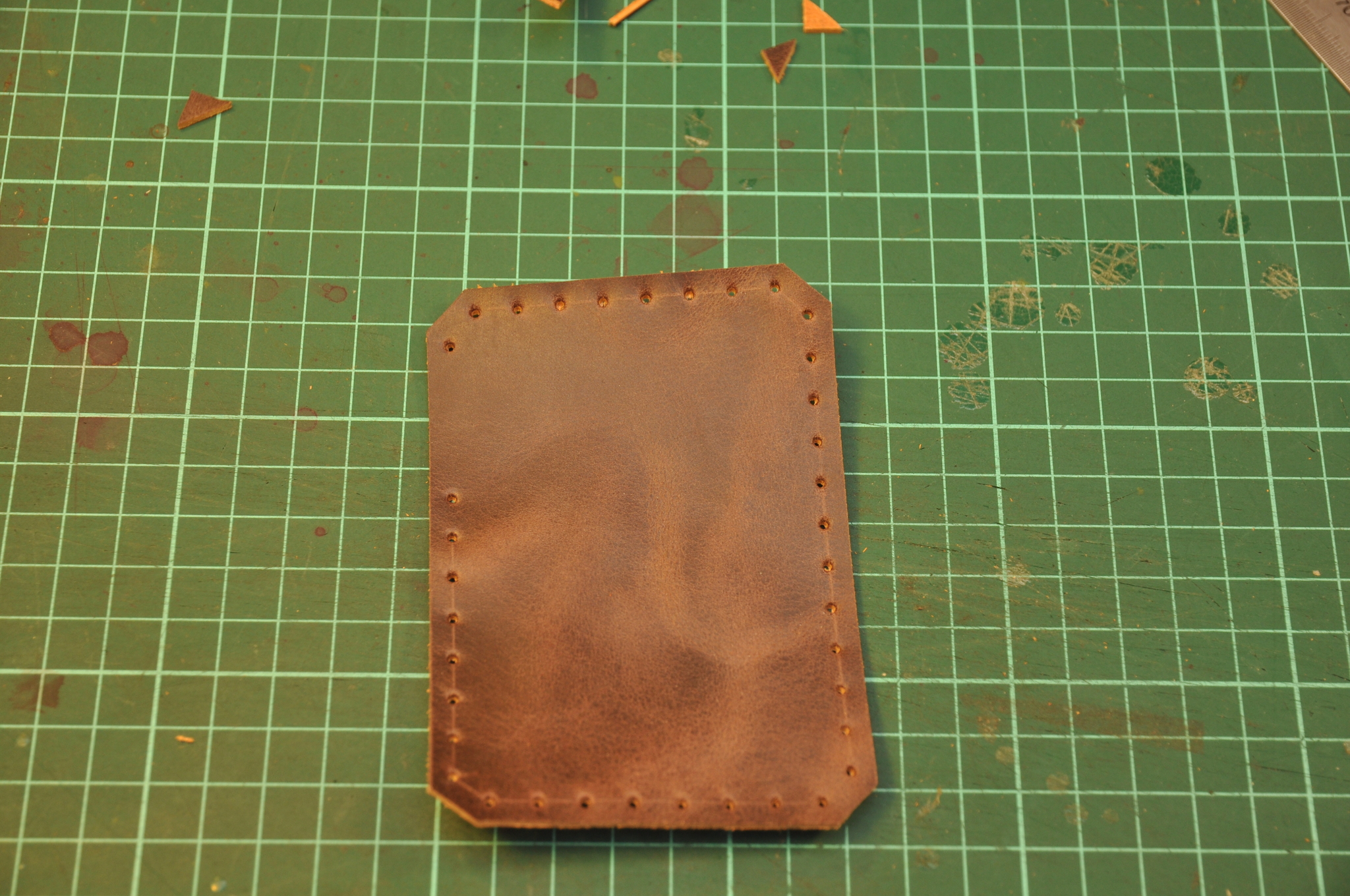 Making a slightly strange wallet - My, Handmade, Leather, Wallet, With your own hands, Longpost