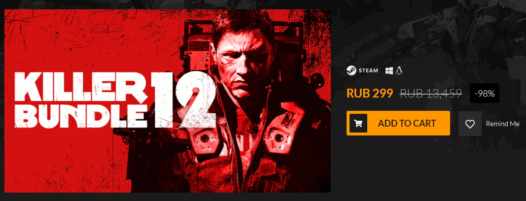 Killer Bundle 12 - Fanatical, Бандл, Steam, Не халява