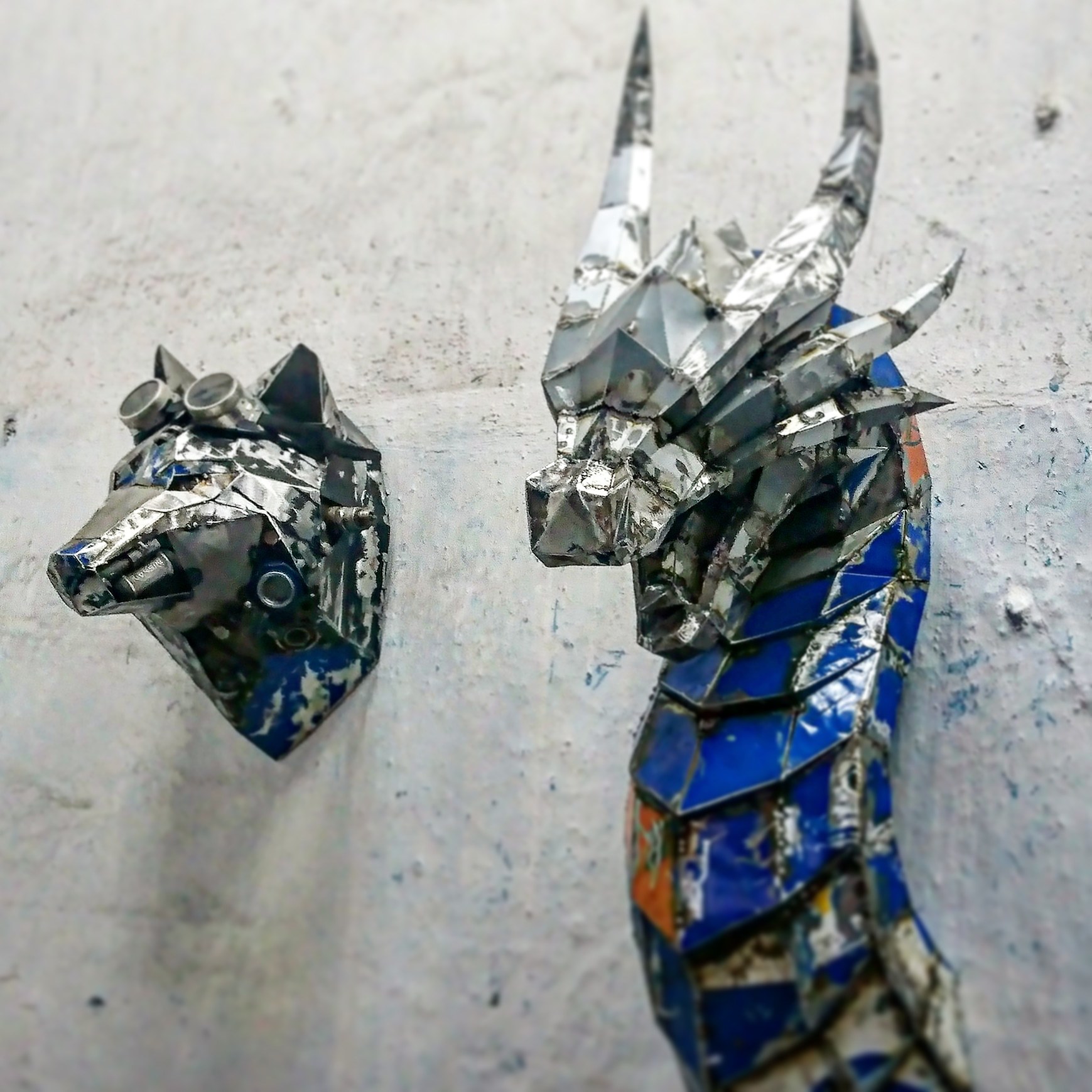 Harsh Chelyabinsk origami... - My, Metal, Starkey, Direwolf, The Dragon, Handmade, Papercraft, Longpost