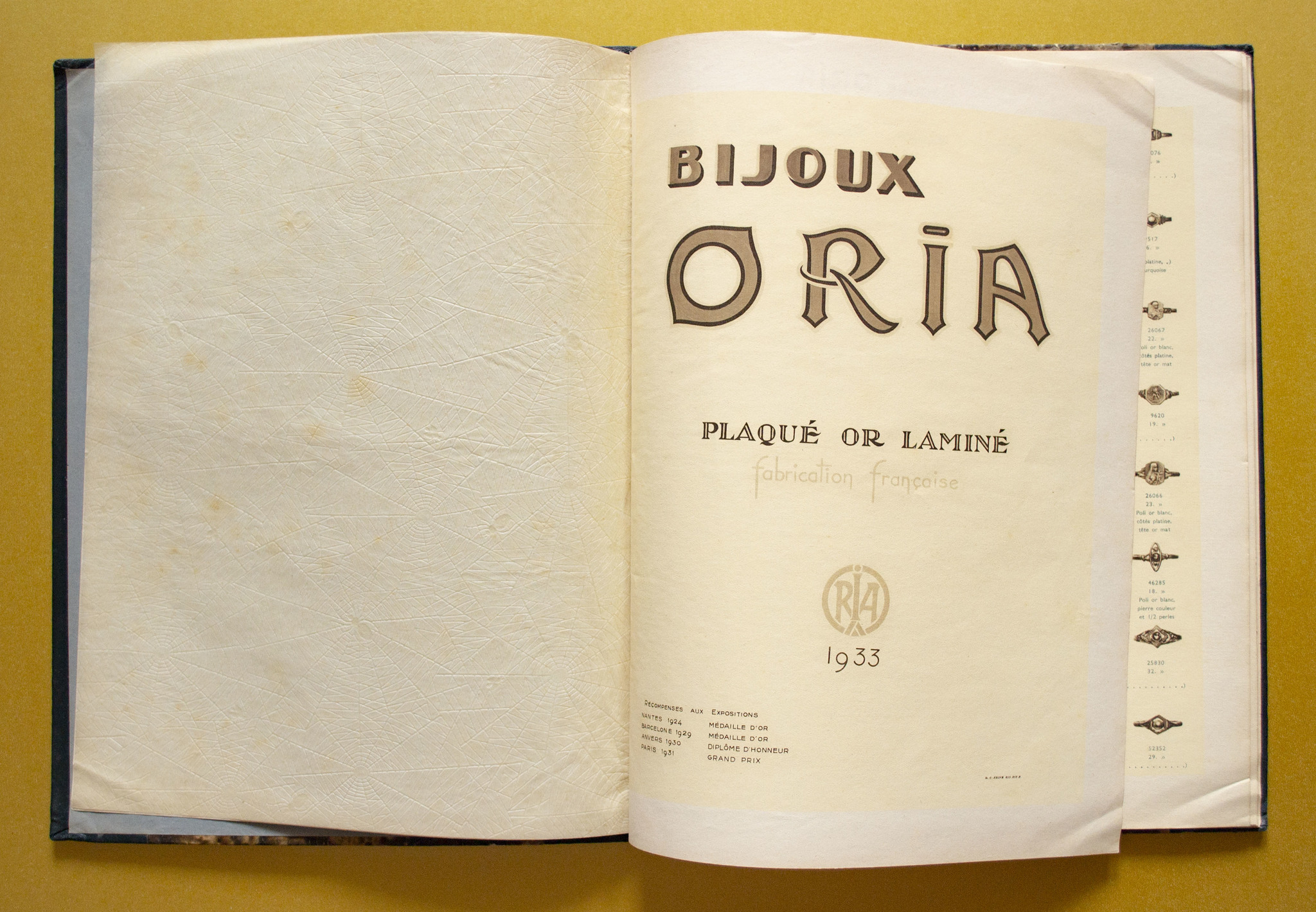 Французский каталог бижутерии «BIJOUX ORIA» 1933 года | Пикабу