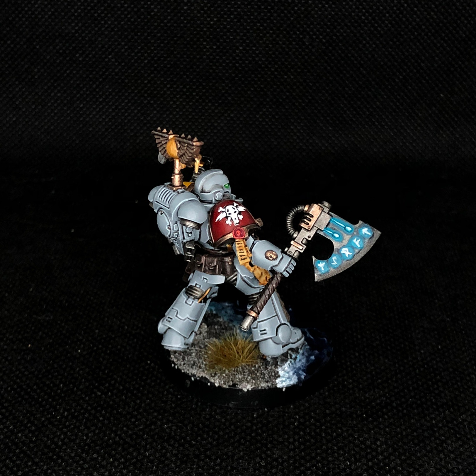 Wolf Lieutenant! - My, Wh miniatures, Warhammer 40k, Space wolves, Hobby, Wh painting, Longpost