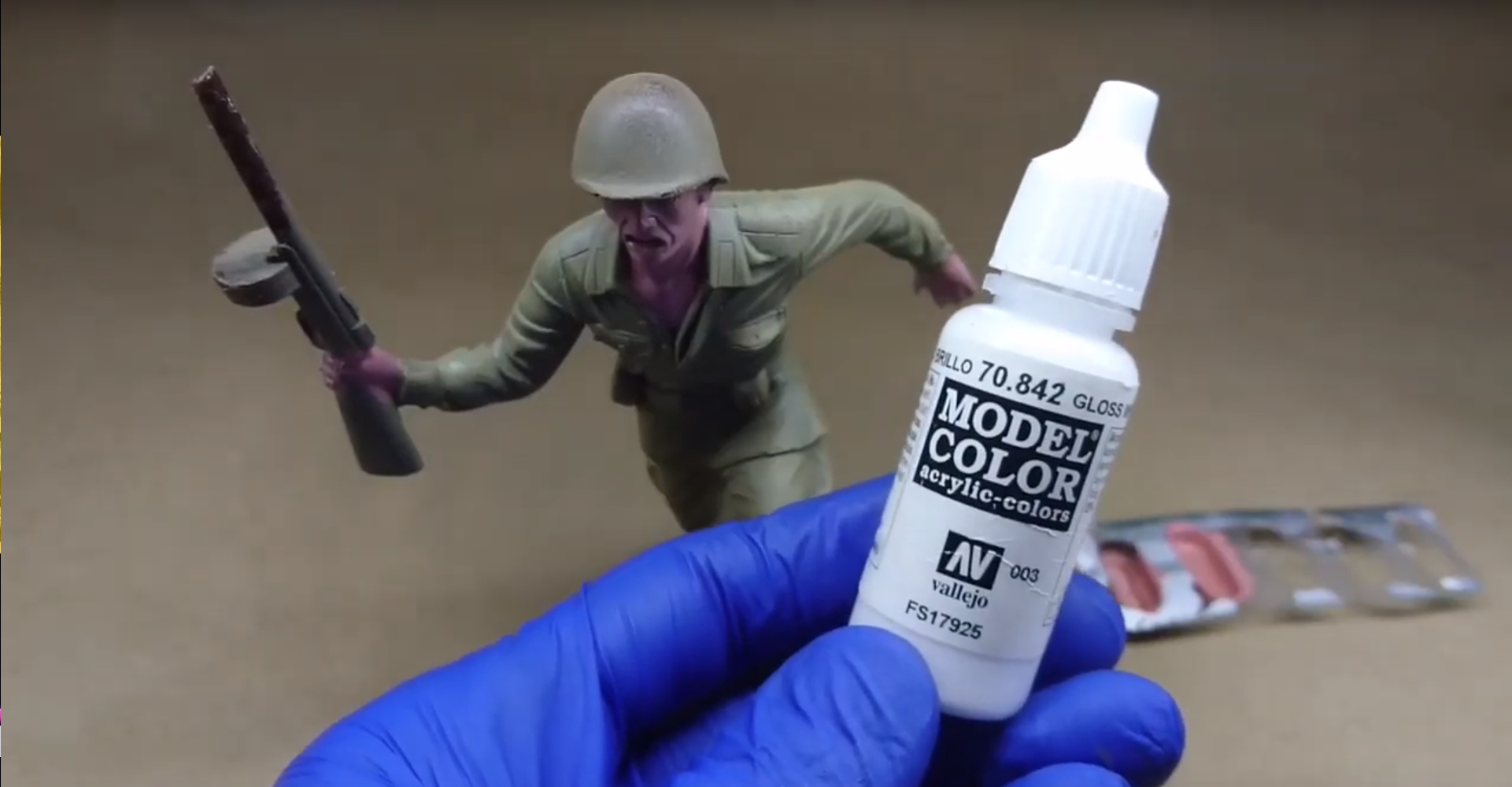 Everyone had a plastic soldier as a child. - My, Stand modeling, Modeling, Handmade, Airbrushing, Diorama, The soldiers, Holidays, Video, Longpost