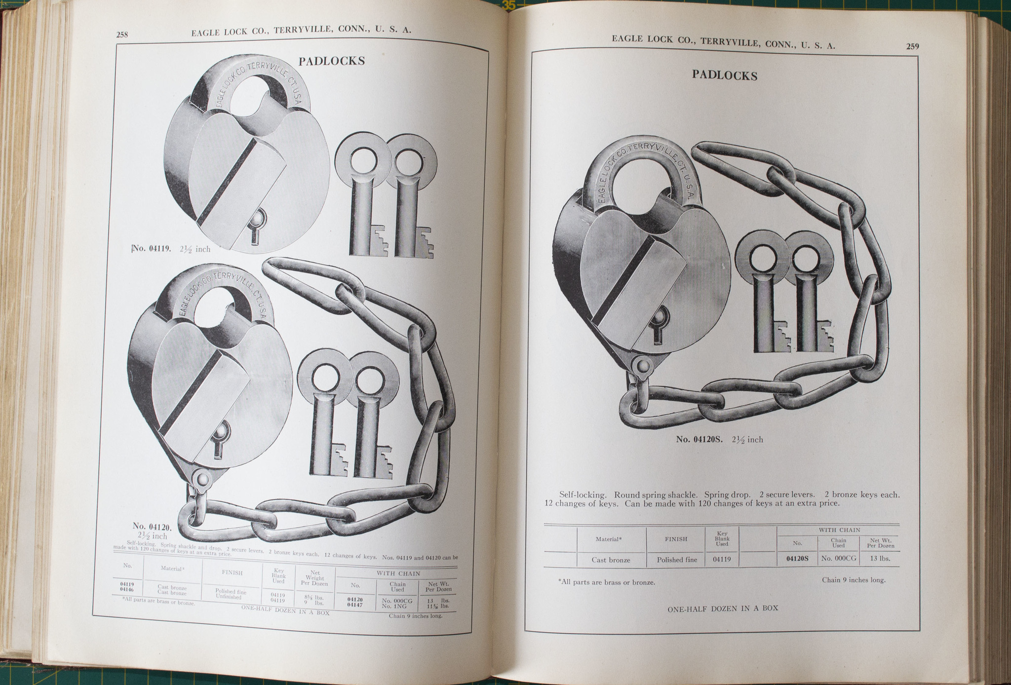 LOCK CATALOG EAGLE LOCK CO Volume 46 1930+ USA - My, Catalog, Antiques, Books, Lock, Keys, Skobyanka, Longpost