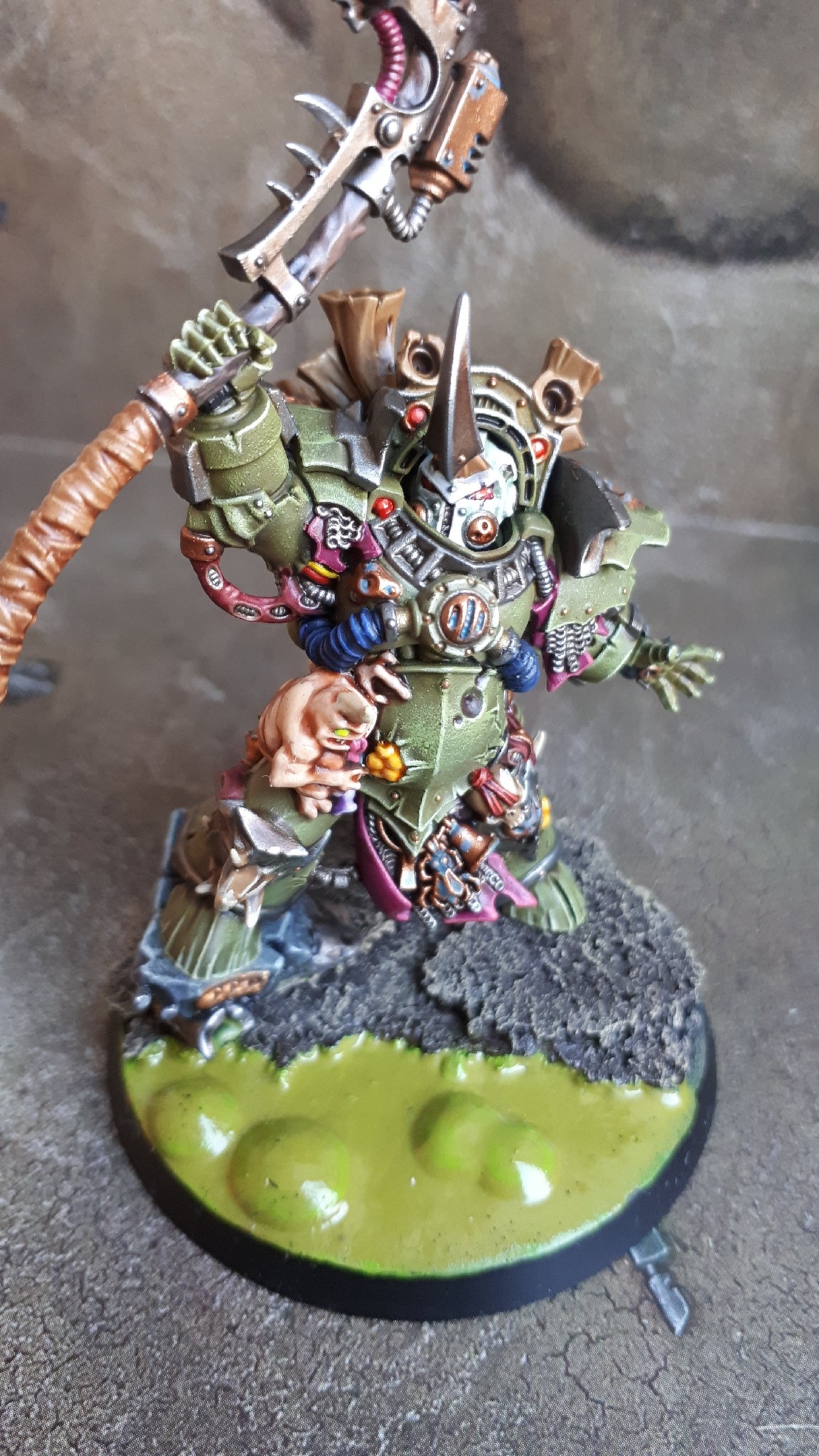 My Typhus - My, Death guard, Plague marine, Typhus, Painting miniatures, Warhammer 40k, Longpost