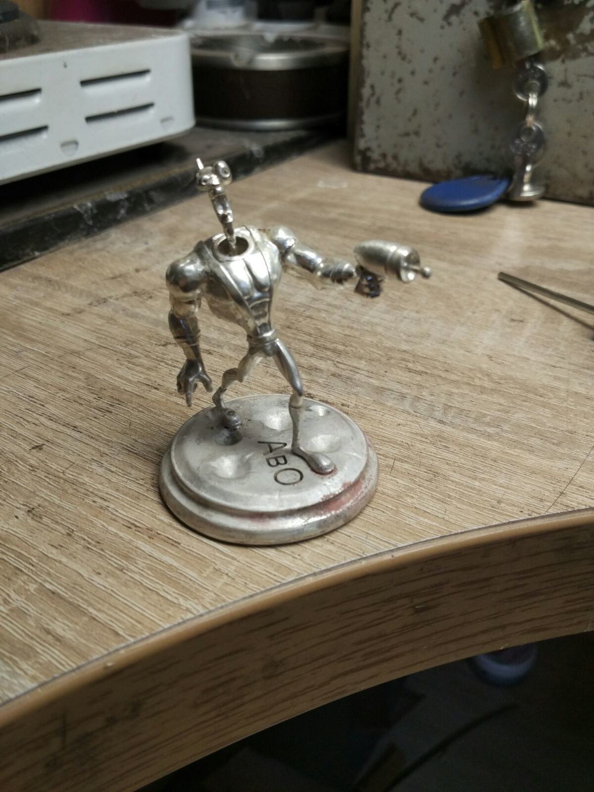 Silverworm Jim <Earthworm Jim> - My, Silver, Jewelcrafting, 3D, Handmade, Figurines, Statuette, Needlework with process, With your own hands, Longpost