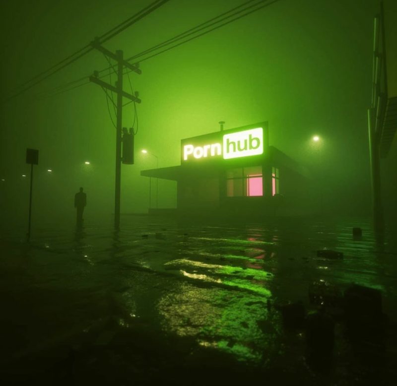 Come and visit us... - Fog, Pornhub, Night