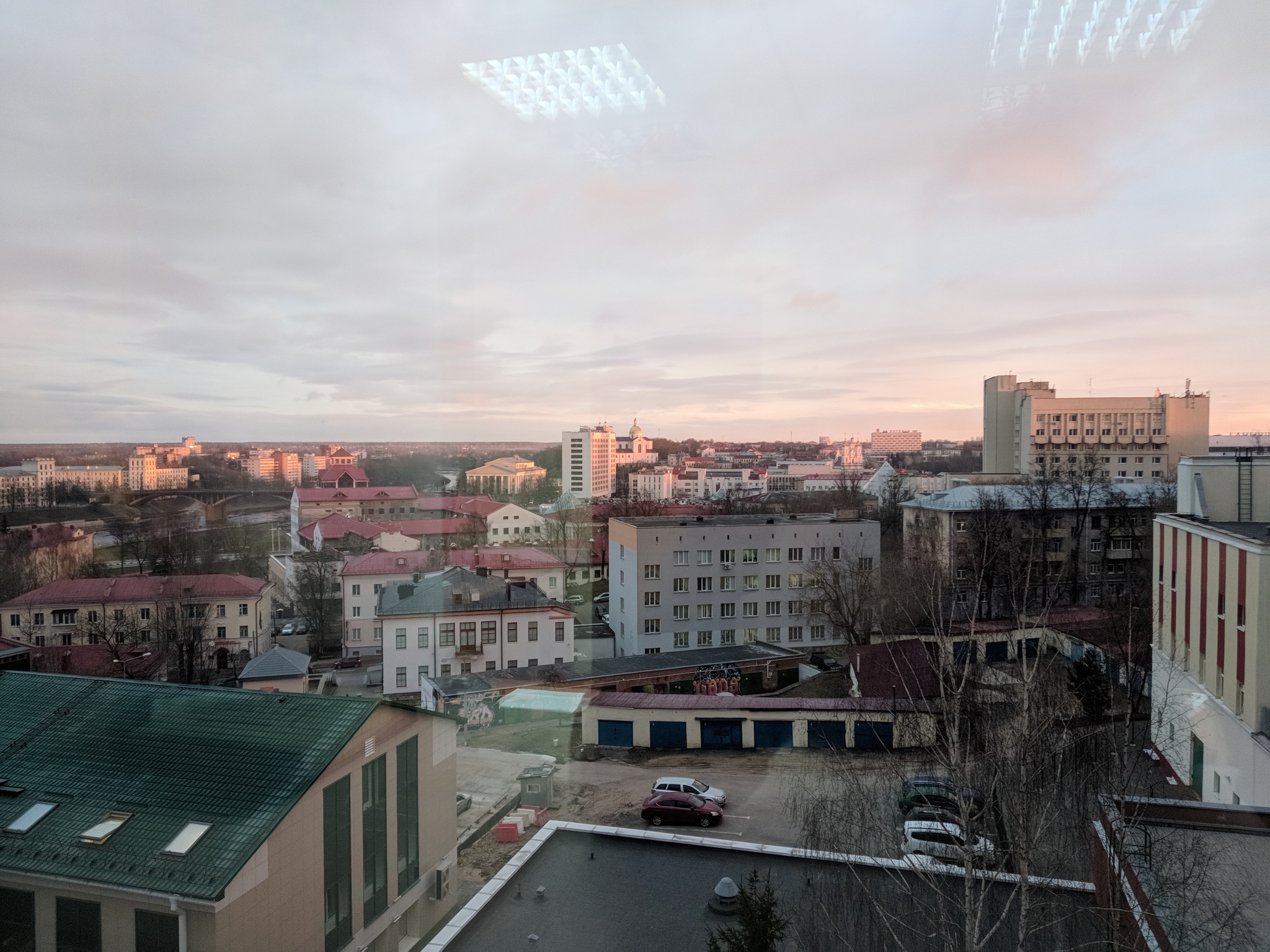 Working dawns - My, Vitebsk, Morning, dawn, Work, Humor