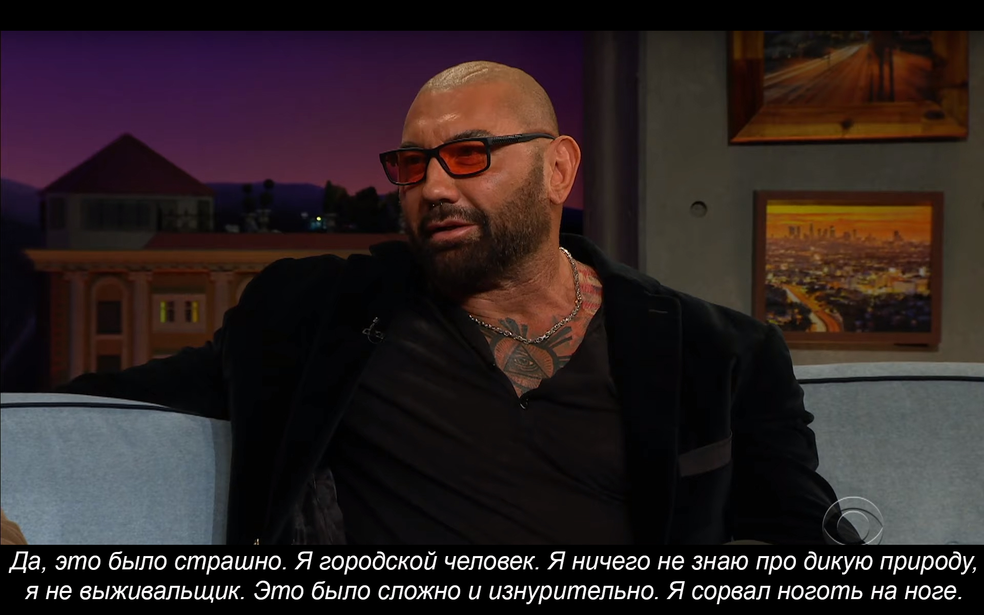 How Dave Bautista and Bear Grylls survived - Storyboard, Dave Batista, James Corden, Bear Grylls, TV show, Longpost, Survival, Actors and actresses