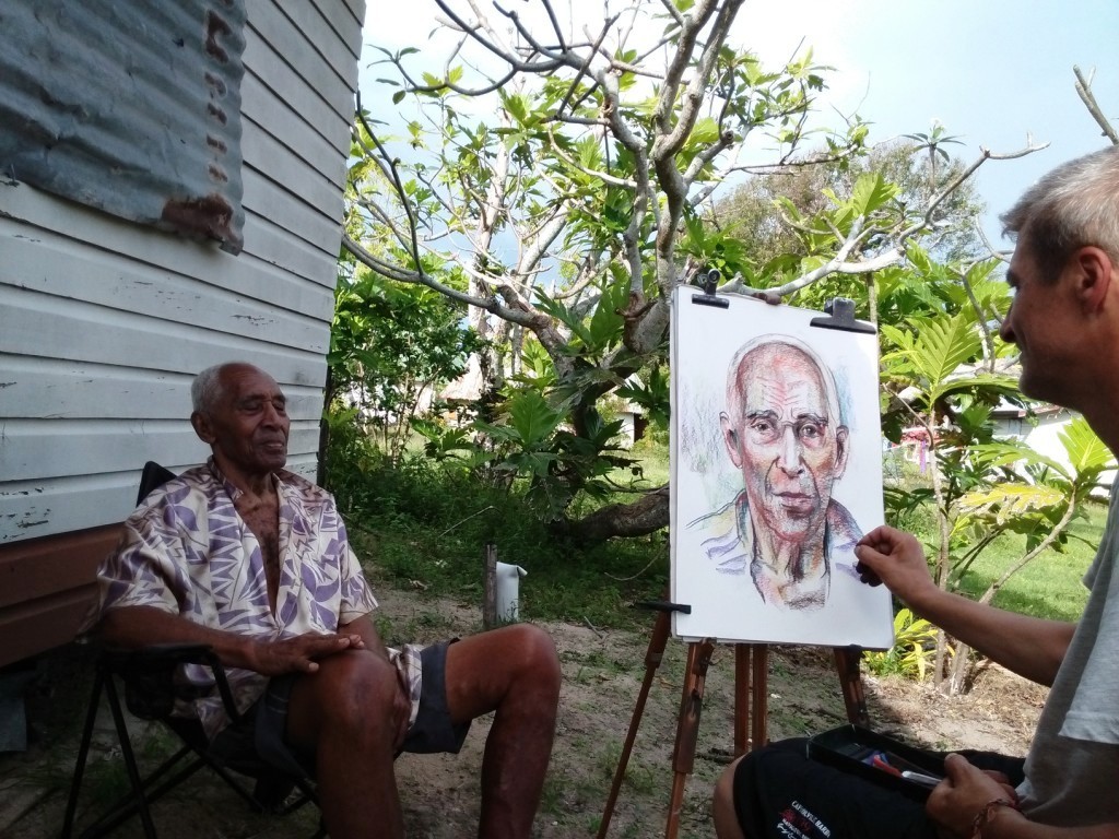 Drawing in Fiji Part 3 - My, Travels, Painting, Longpost