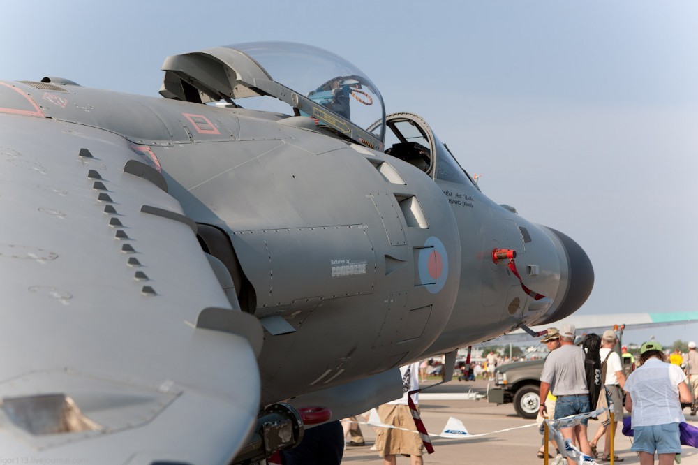 Vertical Briton.Sea Harrier FA2 - Great Britain, Harrier, Longpost