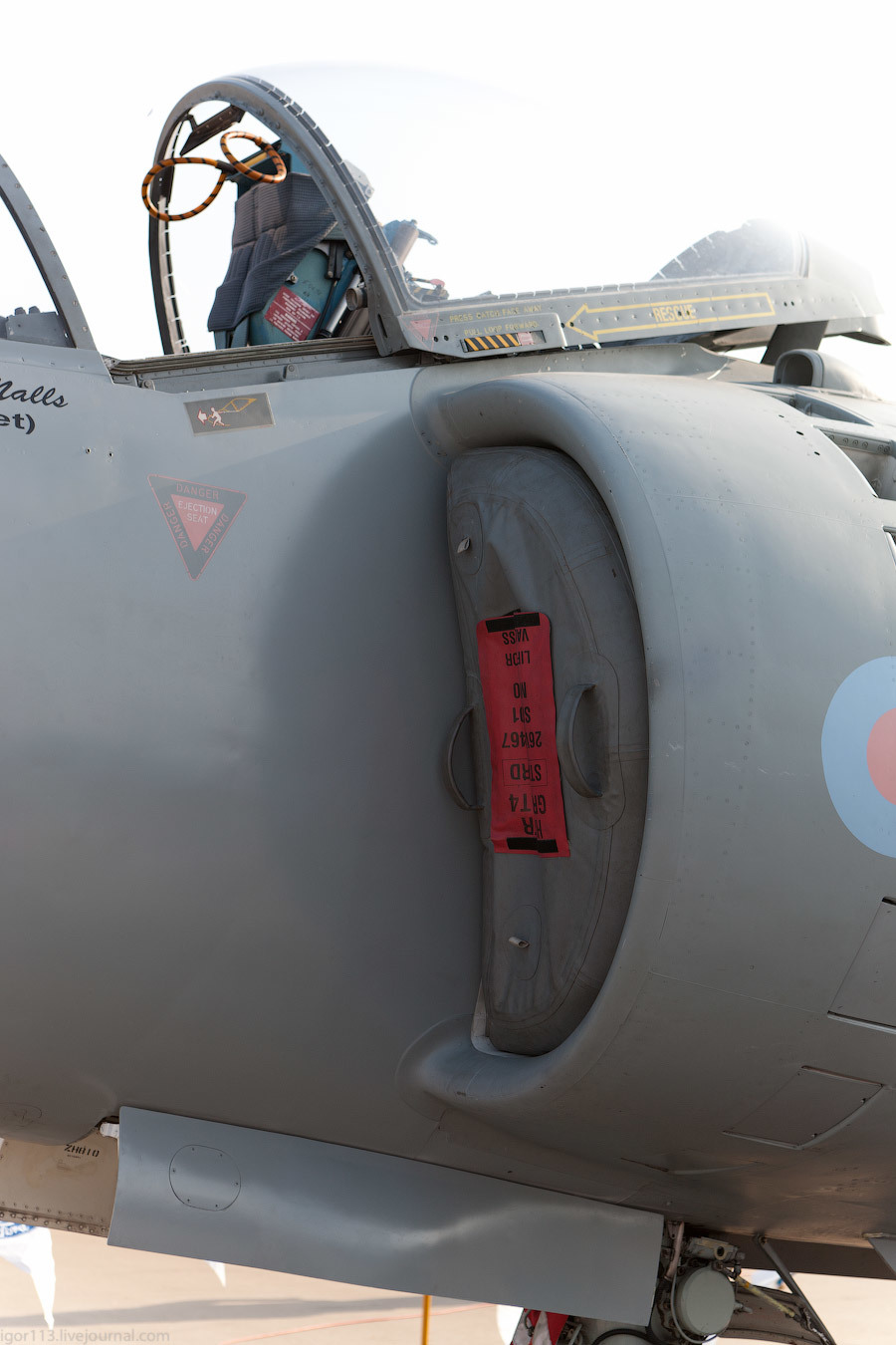 Vertical Briton.Sea Harrier FA2 - Great Britain, Harrier, Longpost