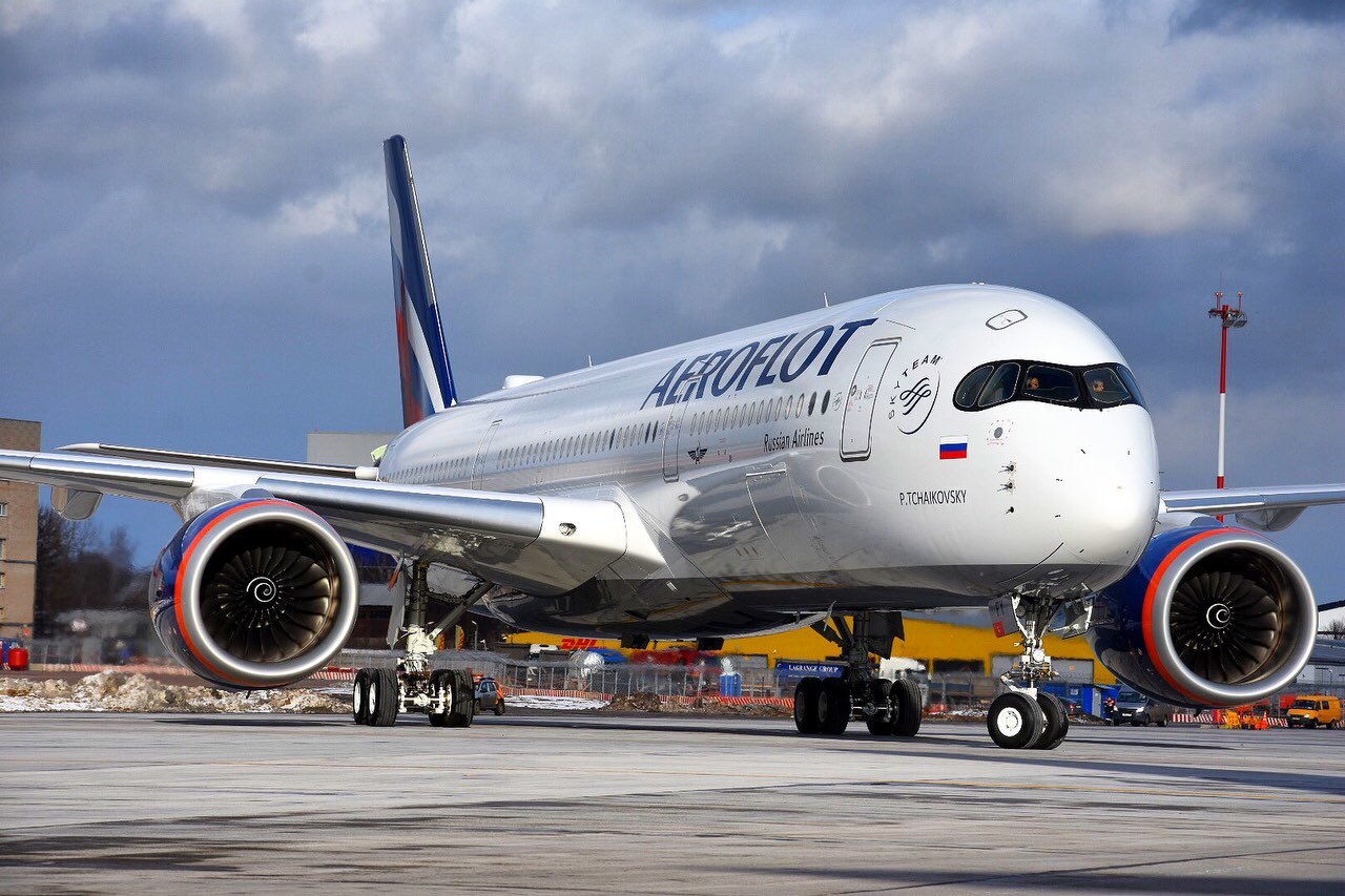 Aeroflot took delivery of the first A350 - My, Aeroflot, Airbus A350, A350, Airbus, Handsome men, Incident, Airplane, Longpost