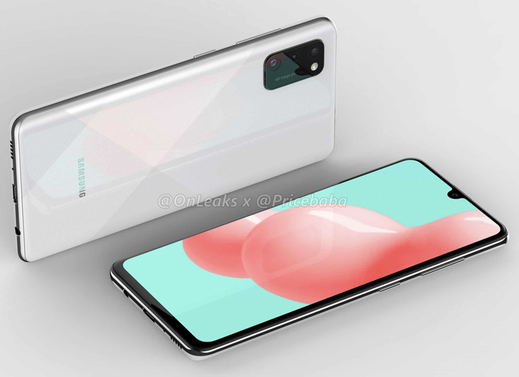 The Samsung Galaxy A41 smartphone with a triple camera poses in renders - Samsung, Samsung Galaxy, Galaxy, Smartphone, Longpost