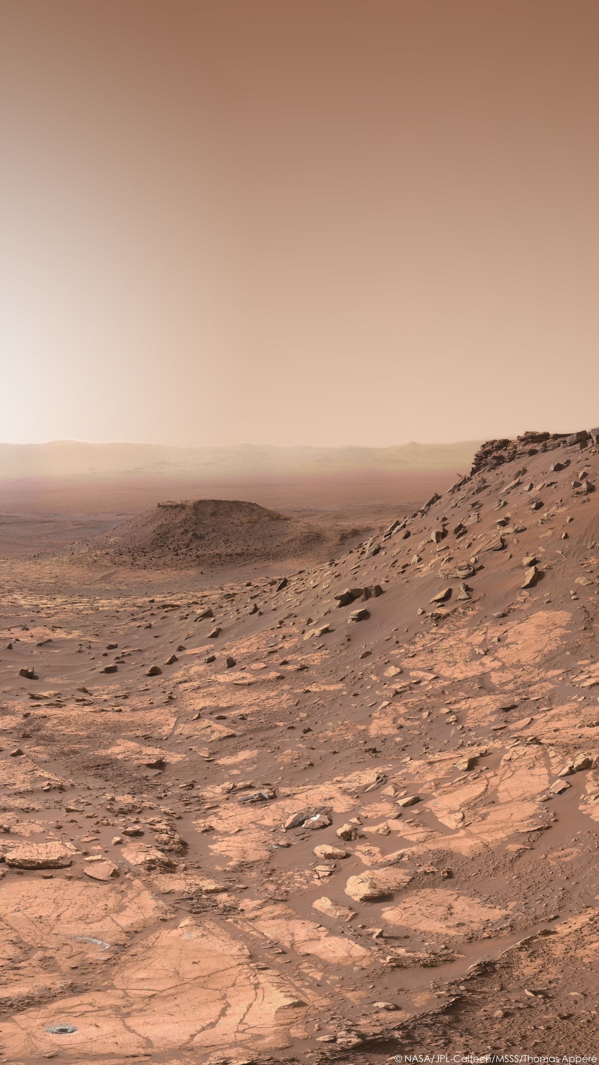 Fresh panorama from the Curiosity rover! - Mars, Space, Curiosity, Rover, Longpost