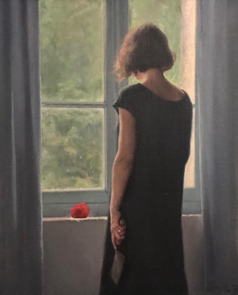 Artist Alex Russell Flint - Art, Drawing, A selection, Girls, Girl, Weapon, Window, Longpost, Alex Russell Flint