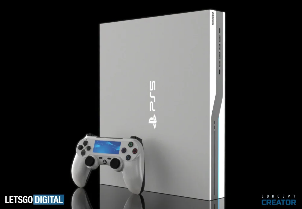 PlayStation 5 and DualShock 5 gamepad design concept - My, Playstation 5, news, Longpost