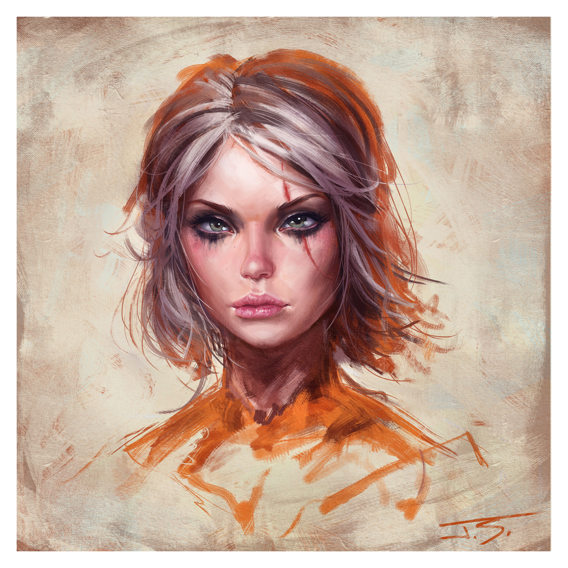 Cirilla - Drawing, Witcher, Ciri