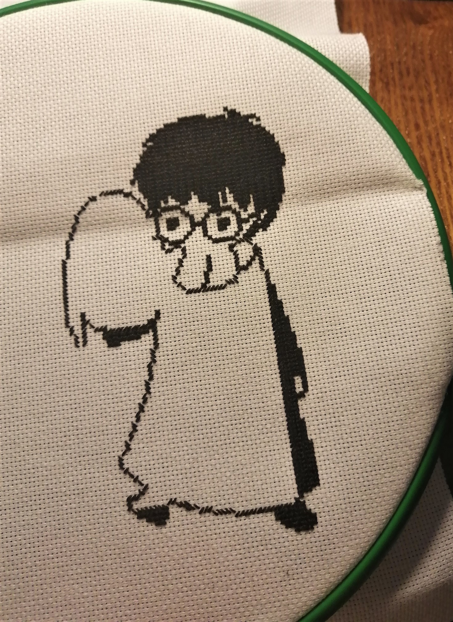 To be or not to be ... - My, Embroidery, Needlework with process, Harry Potter, Longpost