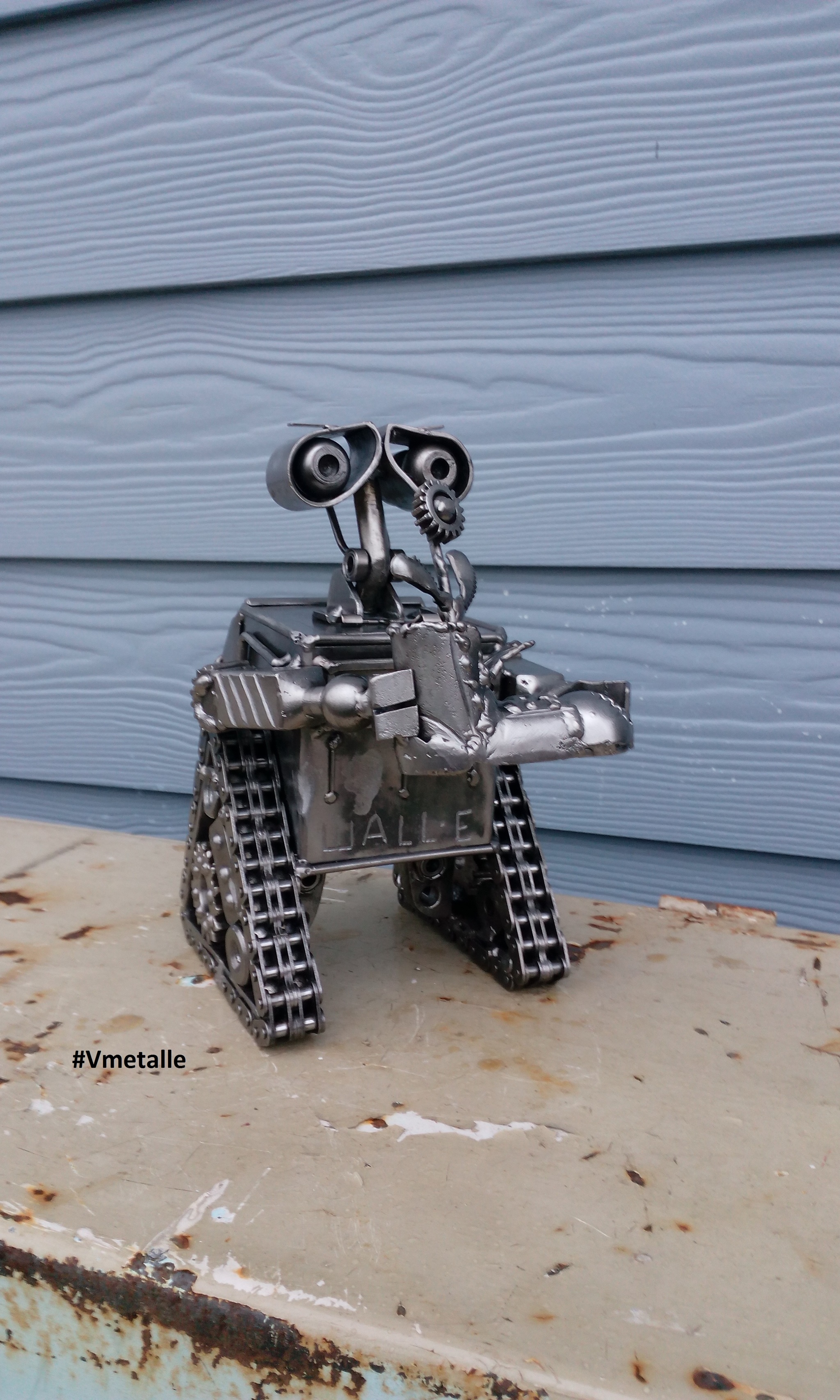 Wall-e.Recyclart - My, Needlework without process, Wall-e, Robot, Toys, Cartoons, Romance, March 8 - International Women's Day, Longpost