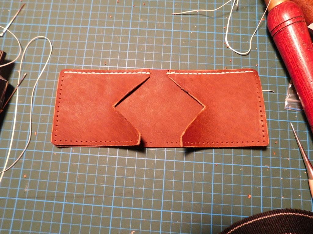 From the IT field to crafting or finding yourself. Do-it-yourself trial wallet made of genuine leather - My, Leather products, With your own hands, Handmade, Wallet, Longpost