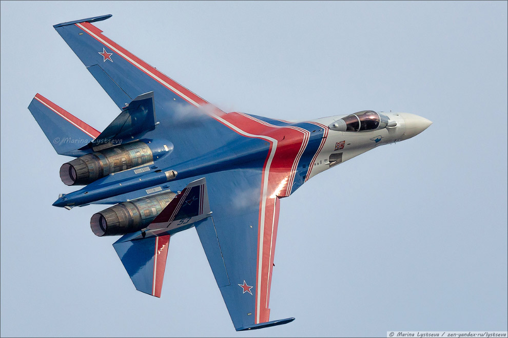 “Russian Knights” on the new Su-35S in Kubinka - Fighter, Airplane, Army, Russia, Drying, Longpost