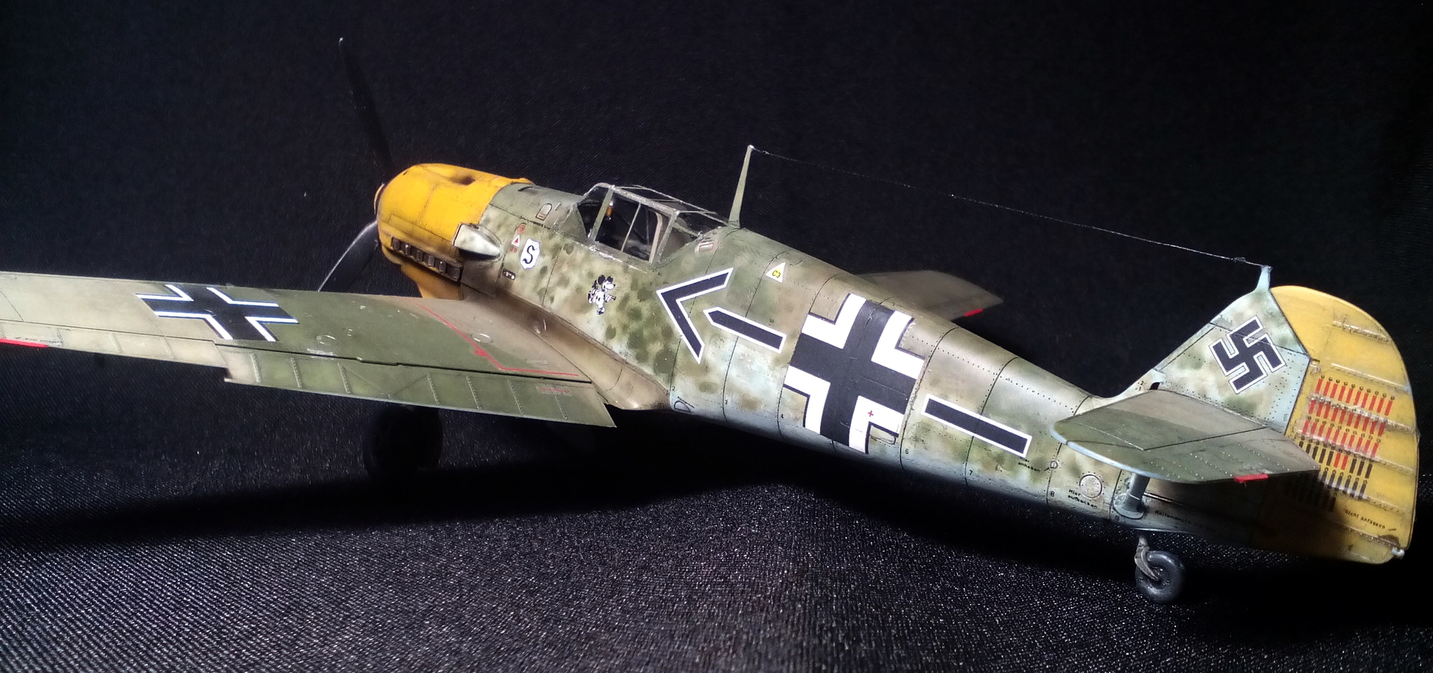 The same Messer. Messerschmitt Bf.109 E-4 Emil by Adolf Galland - My, Stand modeling, Prefabricated model, Story, The Second World War, Battle of Britain, Messerschmitt, Bf109, Longpost