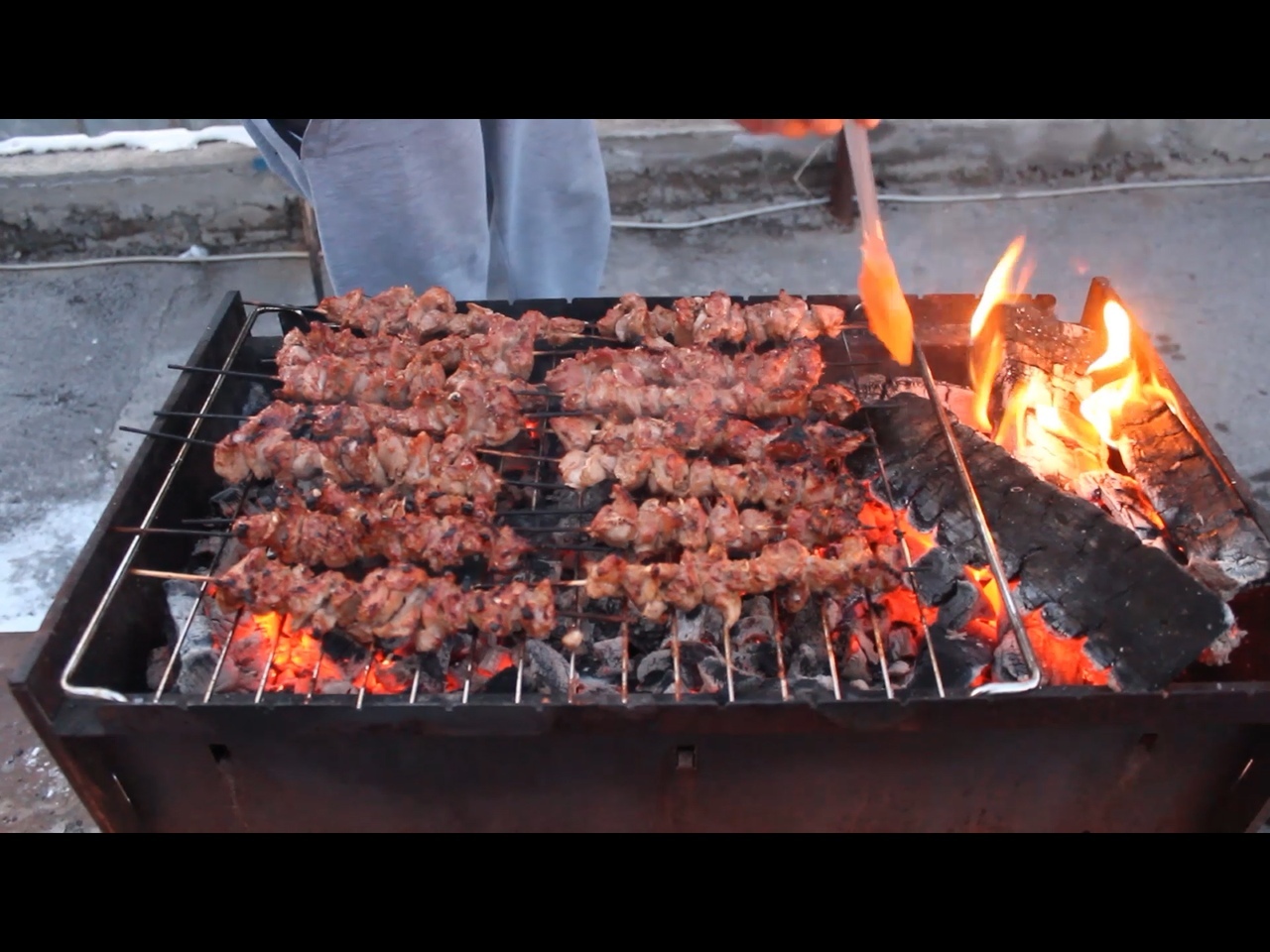 Mini chicken gizzard skewers, Asian style - My, Fancy food, Shashlik, Recipe, Men's cooking, Video, Longpost, Video recipe