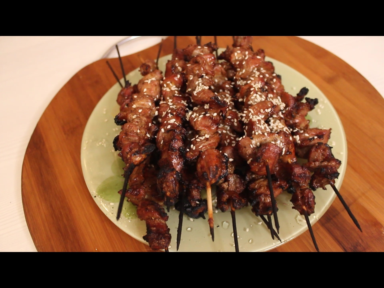 Mini chicken gizzard skewers, Asian style - My, Fancy food, Shashlik, Recipe, Men's cooking, Video, Longpost, Video recipe