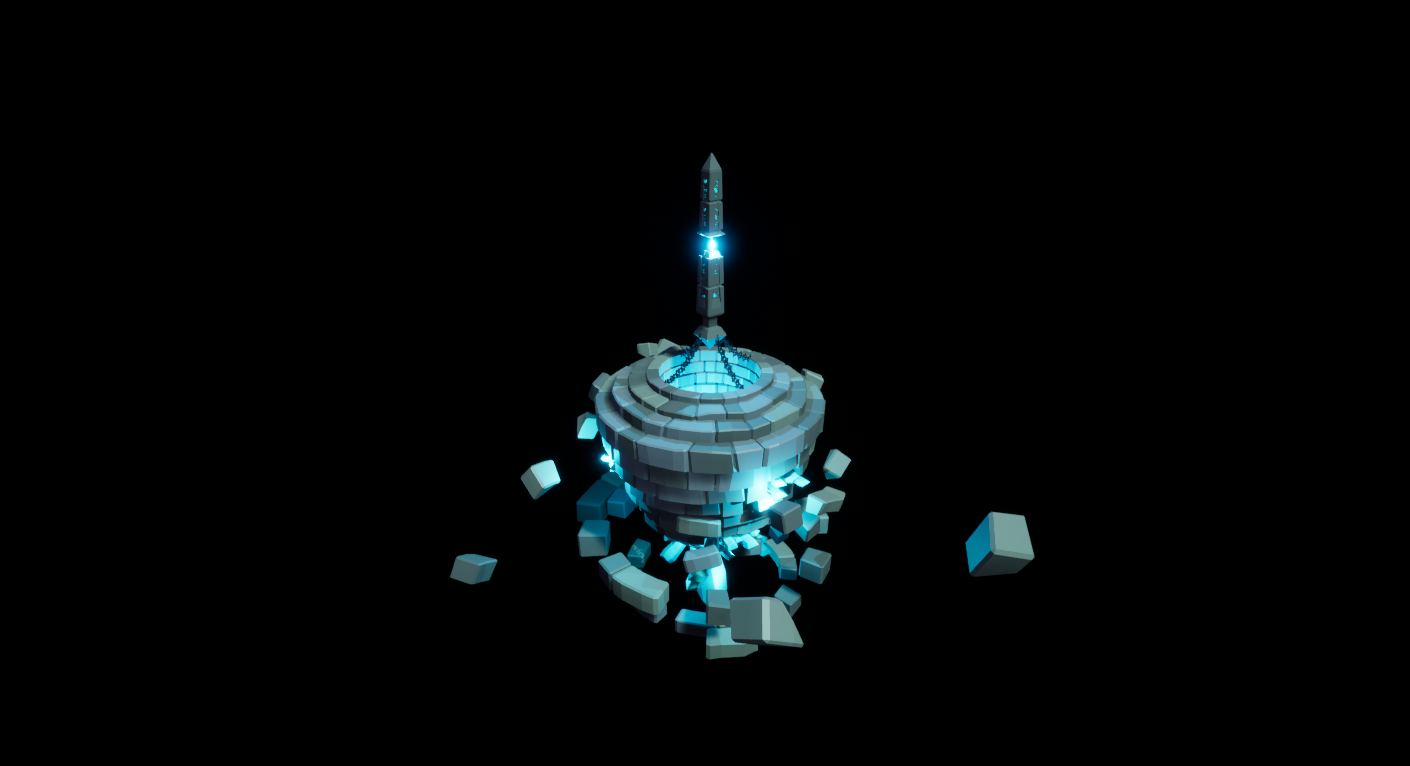 LowPoly Obelisk and Well - My, Gamedev, Low poly, Fantasy, Longpost