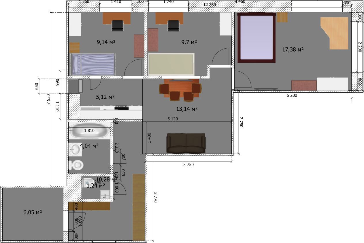 Continuation of the post “Apartment layout. Please help with advice!” - My, Interior Design, Design, Building, Architecture, Layout, Redevelopment, Apartment, Help, Reply to post, Longpost