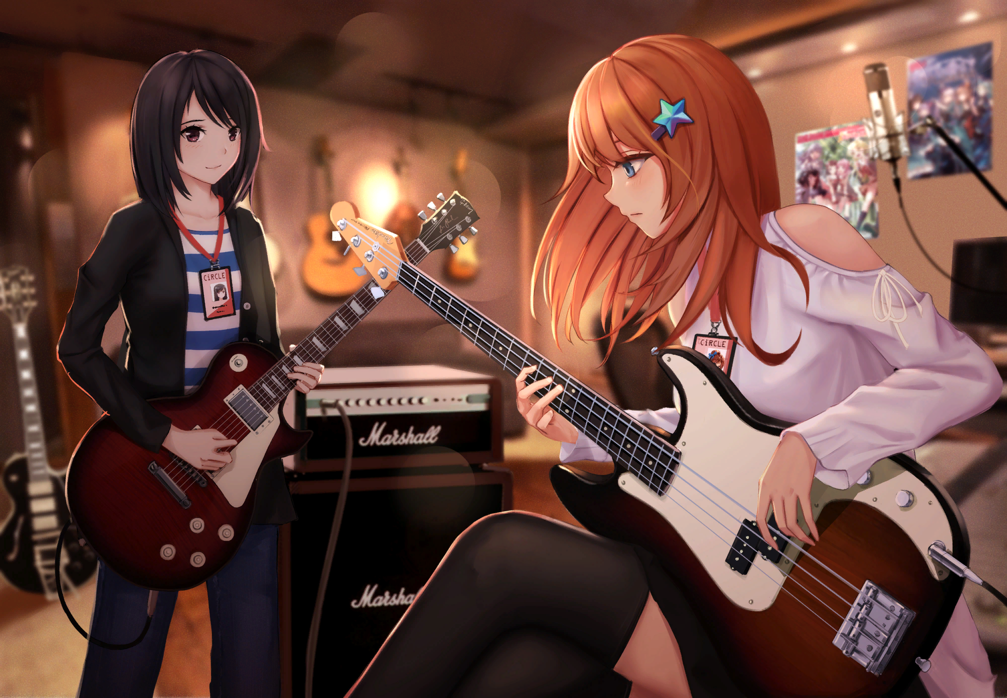 Practicing - Bang Dream! Girls Band Party!, Anime Art, Аниме